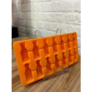 Kitchen Line Plastik Kola Şişesi Şeklinde Buz Dolabı Buzluk Kabı 14 Bölmeli 3 Adet