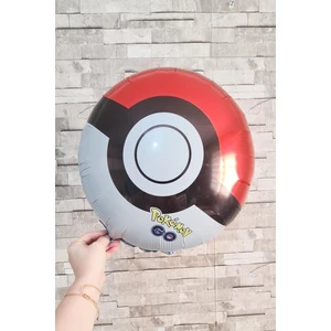 Pokemon Topu Folyo Balon Poke Ball Balon Pokemon Konsept Doğum Günü Balonları