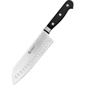 18 cm Dövme Oluklu Şef Santoku Bıçağı