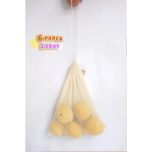 Kese Sepeti Pamuk File Alışveriş Torbası - Sebze Meyve Saklama Kesesi | Suave