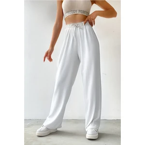 Kadın Beli Lastikli Bürümcük Palozzo Palozzo Pantolon