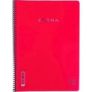 Çizgili 96 Yaprak Spiralli Defter Plastik Kapak A4 Boy