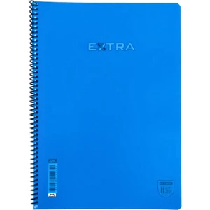 Çizgili 96 Yaprak Spiralli Defter Plastik Kapak A4 Boy