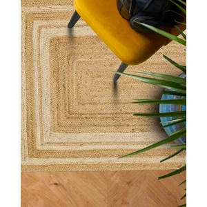 Cool Halı Vime 10 Natural Beyaz Jüt Halı Yolluk El Dokuma Jüt Kilim Hasır Halı Bohem El Halısı Otantik Halı
