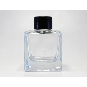 10 Adet 100 ml Kare Cam Dekoratif  Yedek Şişe Oda Kokusu Parfümü Boş Şeffaf Sıvı Bambu Çubuk Şişesi