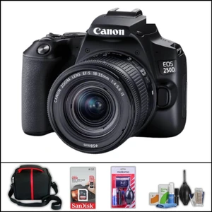 Eos 250 D + 18-55 mm Is Lens Dslr Fotoğraf Makinesi (Çanta + 32 GB Sd Kart + Temizlik Kiti Hediyeli)
