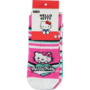 Hello Kıtty Kız Çocuk 3'lü Çorap 3-11 Yaş  Pembe