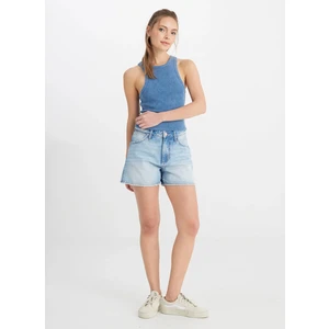 Normal Bel Loose Fit Açık Mavi Kadın Şort W21T202088H94-JEAN Şort