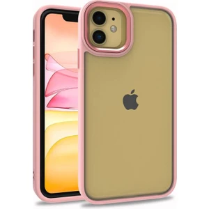 Apple iPhone 12 Uyumlu Inci Kılıf Kenarı Silikon Arkası Sert P.c Zore Flora Kapak