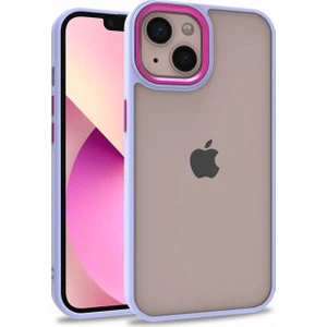 Apple iPhone 13 Uyumlu Inci Kılıf Kenarı Silikon Arkası Sert P.c Zore Flora Kapak