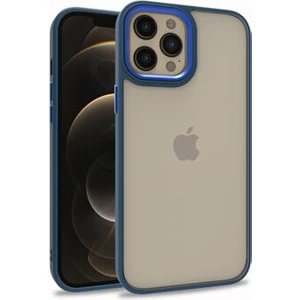 Apple iPhone 12 Pro Max Uyumlu Inci Kılıf Kenarı Silikon Arkası Sert P.c Zore Flora Kapak