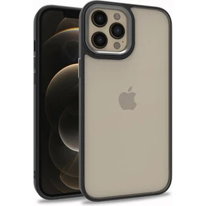 Apple iPhone 12 Pro Max Uyumlu Inci Kılıf Kenarı Silikon Arkası Sert P.c Zore Flora Kapak