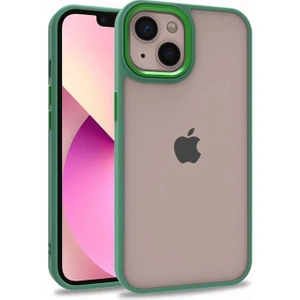 Apple iPhone 13 Uyumlu Inci Kılıf Kenarı Silikon Arkası Sert P.c Zore Flora Kapak