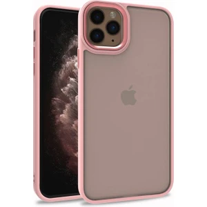Apple iPhone 11 Pro Uyumlu Inci Kılıf Kenarı Silikon Arkası Sert P.c Zore Flora Kapak