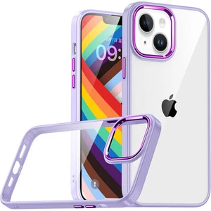 Apple iPhone 14 Plus Uyumlu Inci Kılıf Kenarı Silikon Arkası Sert P.c Zore Flora Kapak