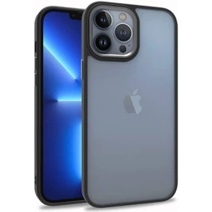Apple iPhone 13 Pro Max Uyumlu Inci Kılıf Kenarı Silikon Arkası Sert P.c Zore Flora Kapak