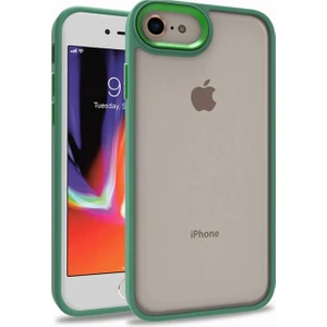 Apple iPhone 7 Plus Uyumlu Inci Kılıf Kenarı Silikon Arkası Sert P.c Zore Flora Kapak