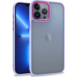 Apple iPhone 13 Pro Max Uyumlu Inci Kılıf Kenarı Silikon Arkası Sert P.c Zore Flora Kapak