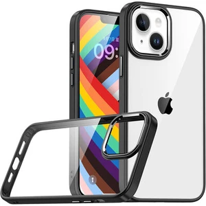 Apple iPhone 14 Plus Uyumlu Inci Kılıf Kenarı Silikon Arkası Sert P.c Zore Flora Kapak