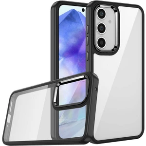 Galaxy A15 Uyumlu Inci Kılıf Kenarı Silikon Arkası Sert P.c Zore Flora Kapak