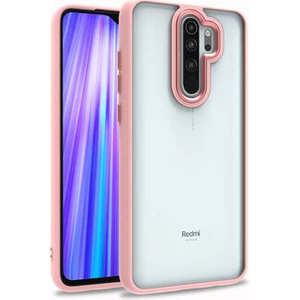 Xiaomi Redmi Note 8 Pro Uyumlu Inci Kılıf Kenarı Silikon Arkası Sert P.c Zore Flora Kapak
