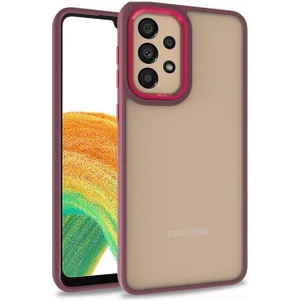 Galaxy A73 Uyumlu Inci Kılıf Kenarı Silikon Arkası Sert P.c Zore Flora Kapak