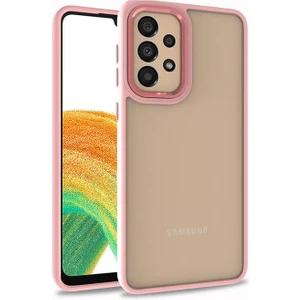 Galaxy A73 Uyumlu Inci Kılıf Kenarı Silikon Arkası Sert P.c Zore Flora Kapak