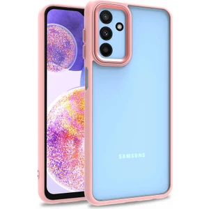 Galaxy M23 Uyumlu Inci Kılıf Kenarı Silikon Arkası Sert P.c Zore Flora Kapak