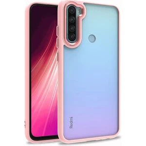 Xiaomi Redmi Note 8 Uyumlu Inci Kılıf Kenarı Silikon Arkası Sert P.c Zore Flora Kapak