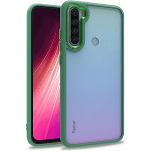Xiaomi Redmi Note 8 Uyumlu Inci Kılıf Kenarı Silikon Arkası Sert P.c Zore Flora Kapak