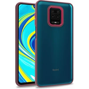 Xiaomi Redmi Note 9 Pro Uyumlu Inci Kılıf Kenarı Silikon Arkası Sert P.c Zore Flora Kapak