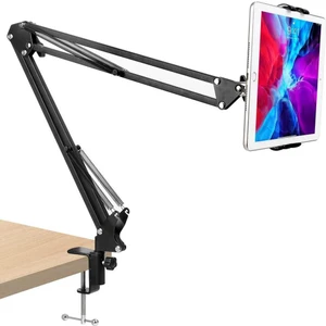 Unlimited Metal Masaüstü Katlanabilir Klipli Tablet Tutucu Stand 360 Derece Dönen Tablet Stand