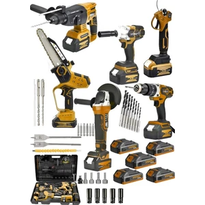 Dynamic Max 6'lı Muhteşem Takım 986VX Şarjlı Somun Sökme/taşlama/vidalama/testere/dal Budama/kırıcıhilti 5
