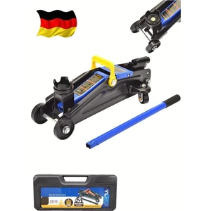 Germany Steel 2.5 Ton Arabalı Tekerlekli Hidrolik Timsah Kriko Çantalı Max 380 mm Kaldırma