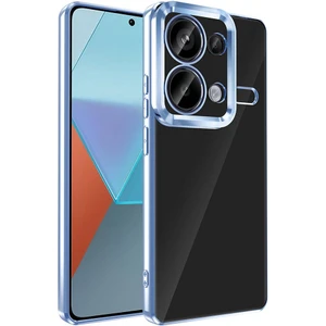 Redmi Note 13 Pro 4g Uyumlu 3D Kamera Lens Korumalı Ekran Koruyucu Hediyeli Logo Gösteren Kenarları Renkli Arkası Şeffaf Sararmaz Kıılıf