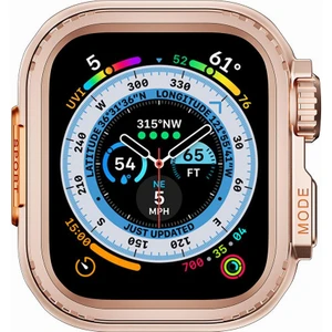 Apple Watch 7 8 9 45 mm Uyumlu Watch Ultra Metal Kasa Dönüştürücü Gövde Koruma Önü Açık