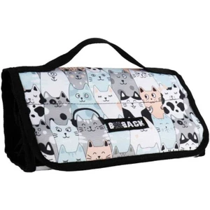 Hobi Market Art 4 Bölümlü Kalem Çantası Kalemlik Kalem Kutusu Kediler