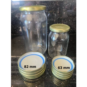 Blueseal® Mavi Halkalı Konserve Kavanoz Kapak 82 mm - Pvc Içermez. Mavi Conta