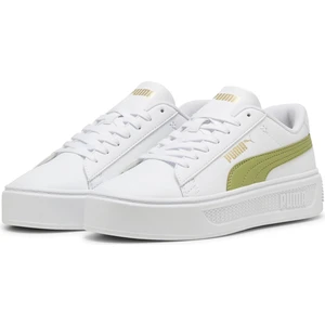 PUMA Smash Platform v3 390758-13 KADIN Beyaz Günlük Sneaker Ayakkabı