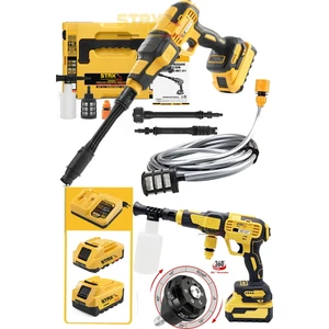 Staxx Power 21500WH Kömürsüz Titanyum Motorlu Çift Akülü Yüksek Basınçlı Oto Araç Bahçe Yıkama Tabancası Seti