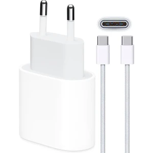 Apple iPhone 35W USB-C 16/15/pro/max/Plus Güç Adaptörü Set GaN Tech Type-C Hızlı Şarj Cihazı