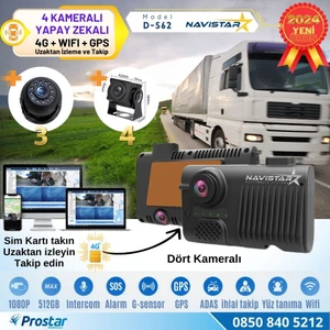 4 Kameralı 4g Uzaktan Izlemeli Gps Wifi Yapay Zekalı Akıllı