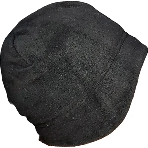 Çift Katlı Kalın Polar Kulaklı Bere Siyah Kışlık Termal Şapka Kulaklıklı Bere Soğuk Koruyucu Unisex