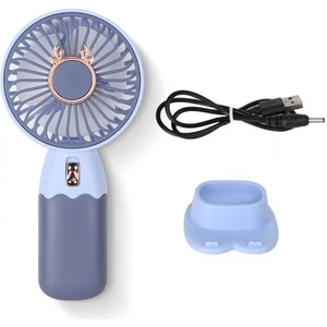40DB Sessiz Taşınabilir Şarjlı El Fanı ve Masaüstü Telefon Standı Masaüstü Standlı El Fanı