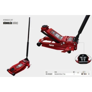 Arabalı Kriko 3 Ton Düşük Şase 013-RC6031