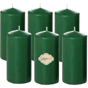 Iv Candles Homedecor 6'lı Yeşil Bar Mum