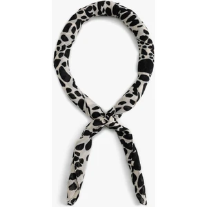 Kare Fular Leopar Desenli