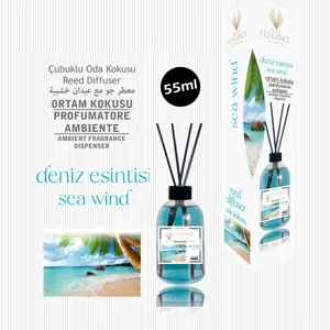 Elegance Vip Perfume Deniz Esintisi Reed Diffuser Bambu Çubuklu Oda Kokusu 55 ml