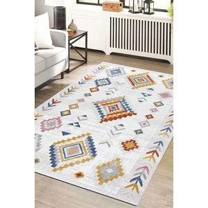 Efor Halı Roma Beyaz Halı Yumuşak Oturma Odası Salon Çocuk Odası Mutfak Halısı F368B