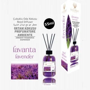 Elegance Vip Perfume Lavanta Reed Diffuser Bambu Çubuklu Oda Kokusu 55 ml